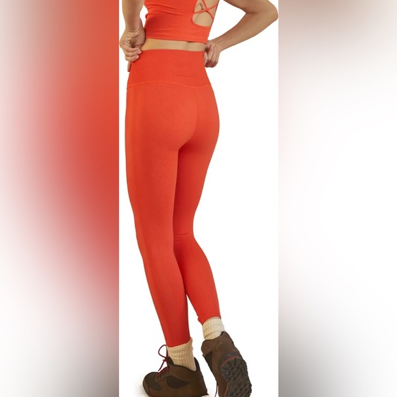 Free People Free Throw Leggings in Ripe Persimmon - Picture 4 of 5